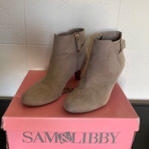 Sam & Libby Suede Booties
